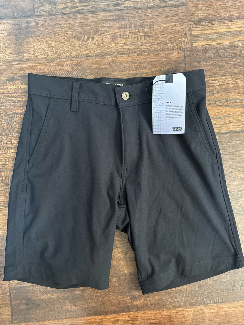Levi's XX Chino Tech 8" Men's Shorts size 29 NWT black